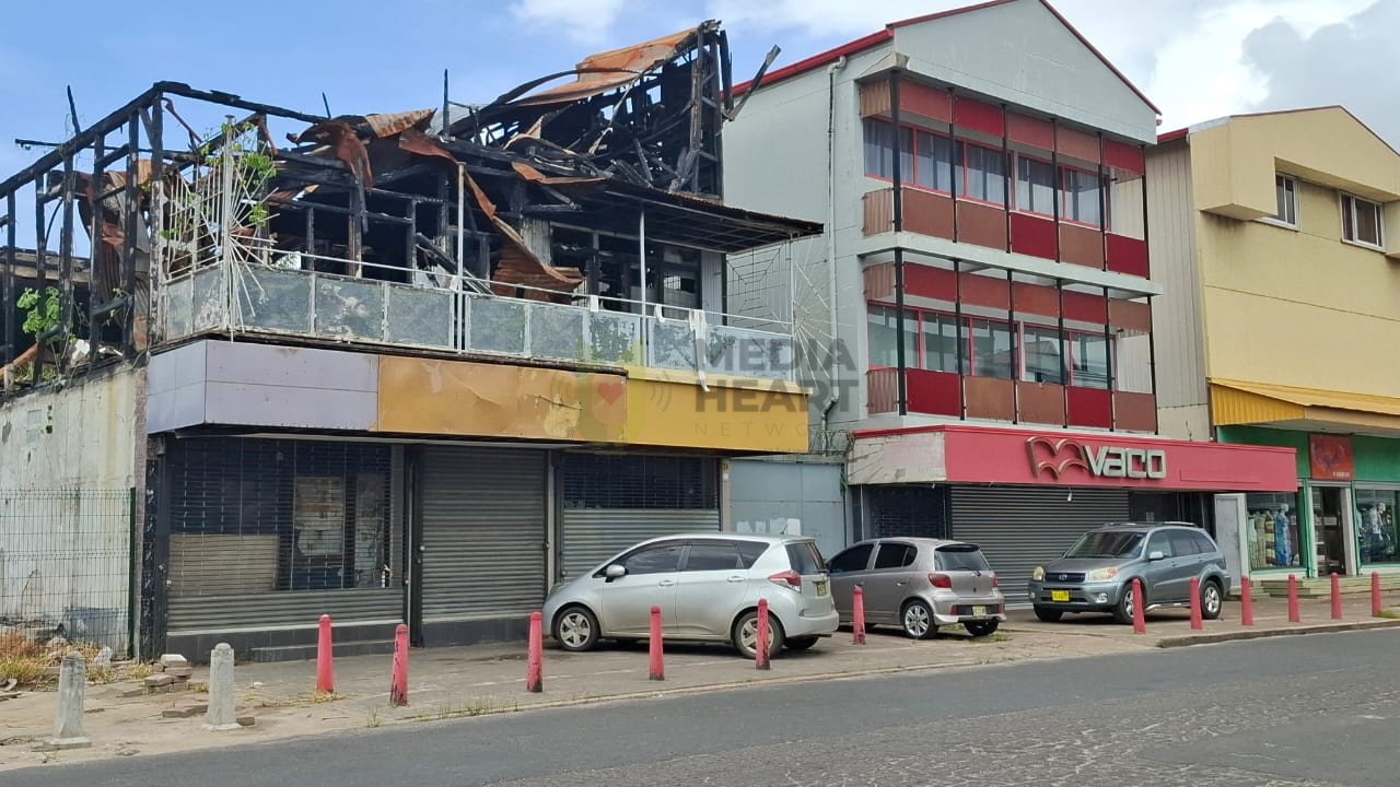 De plek waar de brand gewoed heeft aan de Domineestraat